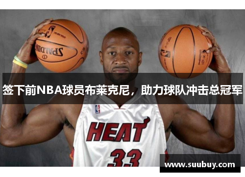 签下前NBA球员布莱克尼，助力球队冲击总冠军